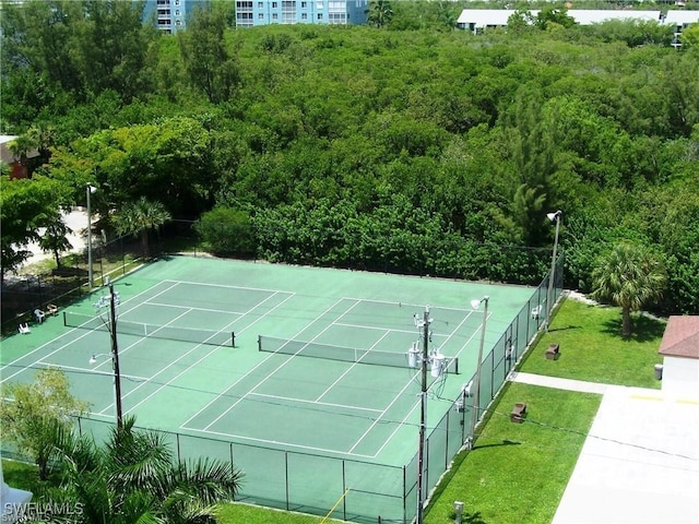 view of tennis court