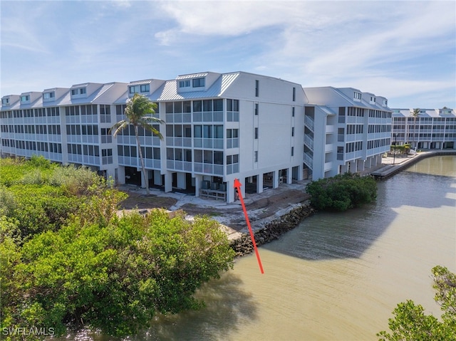 view of property featuring a water view