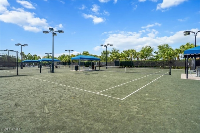 view of tennis court