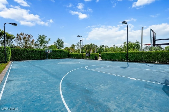 view of sport court