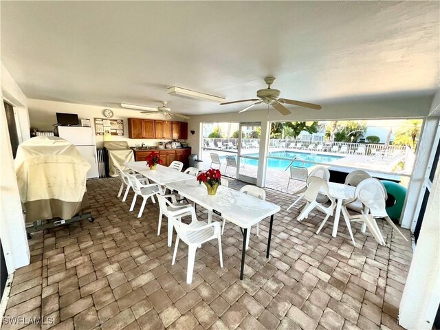 view of dining room