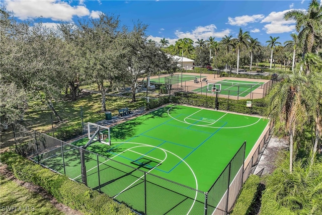 view of sport court