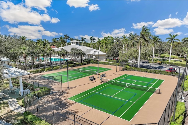 view of sport court