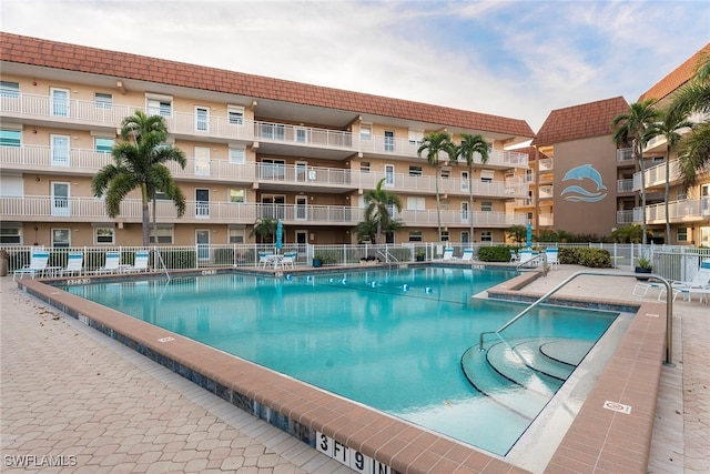 view of pool