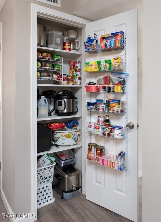 view of pantry