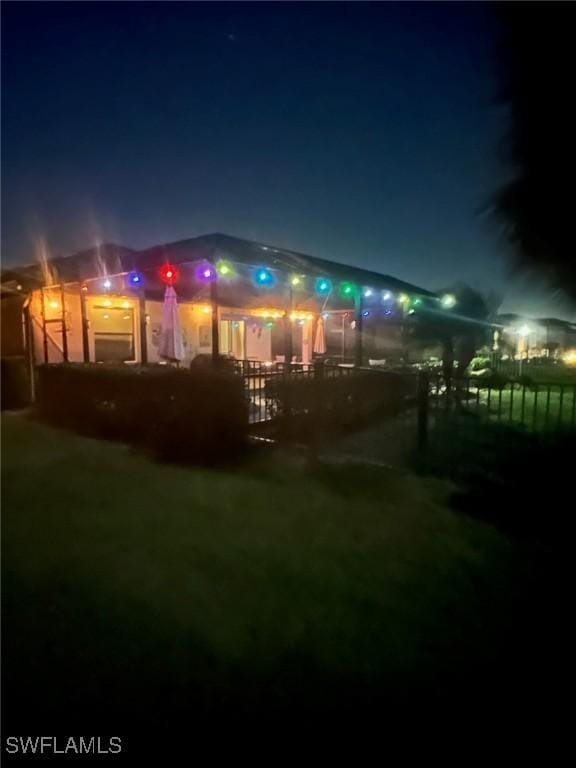 19431 Elston Way, Estero, FL 33928 - view of back of house at night