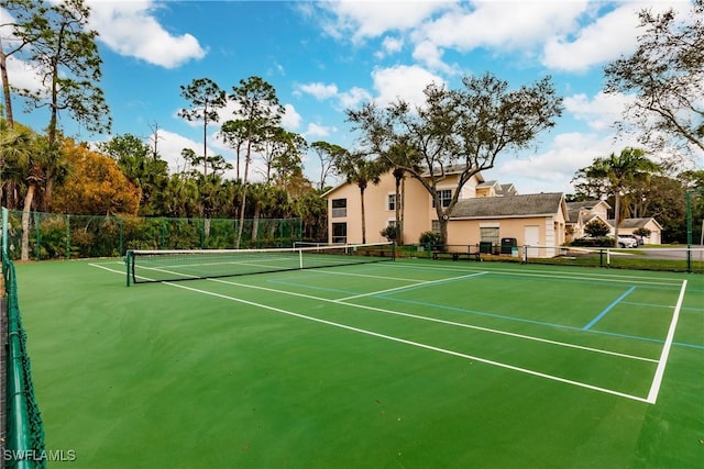 view of tennis court