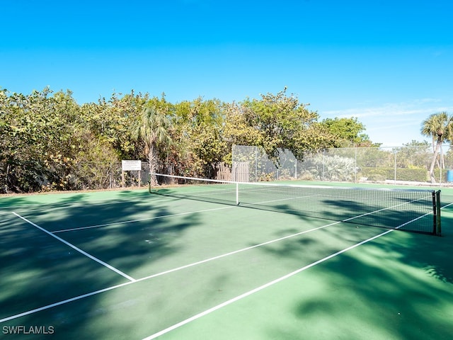 view of tennis court