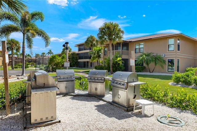 view of patio / terrace featuring grilling area