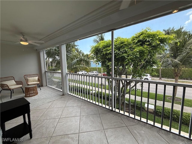 1051 3rd St S Unit 201, Naples, FL 34102 - sunroom / solarium with a ceiling fan