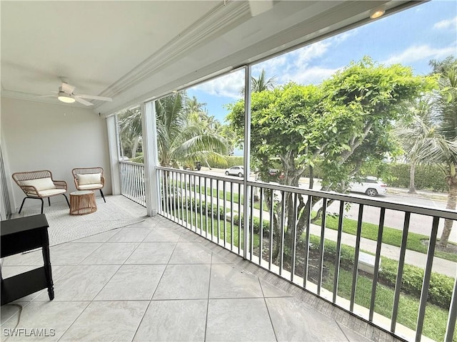 1051 3rd St S Unit 201, Naples, FL 34102 - balcony with ceiling fan
