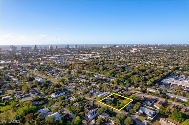 1303 Trail Terrace Dr, Naples, FL 34103 - view of property location featuring property parcel outlined and nearby urban area
