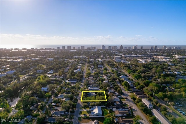 1303 Trail Terrace Dr, Naples, FL 34103 - view of urban area featuring property parcel outlined