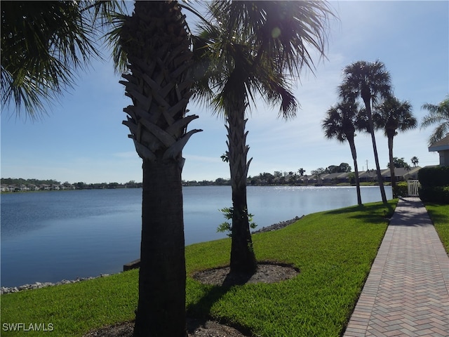 view of water feature