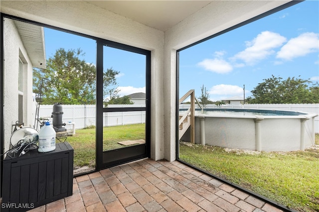 view of sunroom / solarium