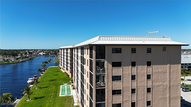 view of property featuring a water view