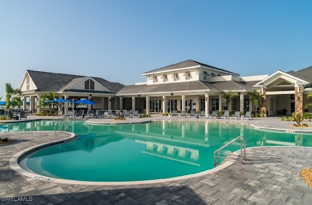 view of pool with a patio