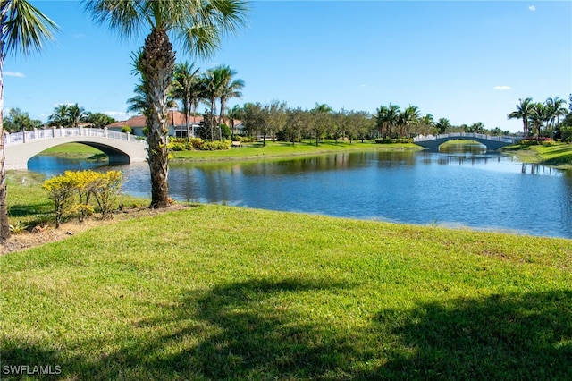 view of water feature