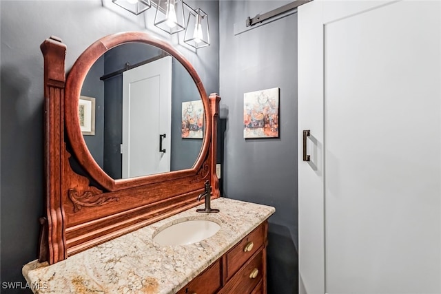 bathroom featuring vanity