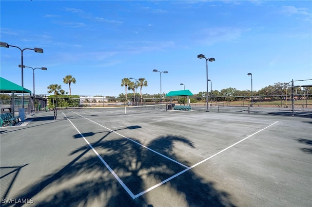 view of tennis court