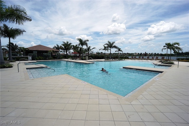 view of pool with a patio area