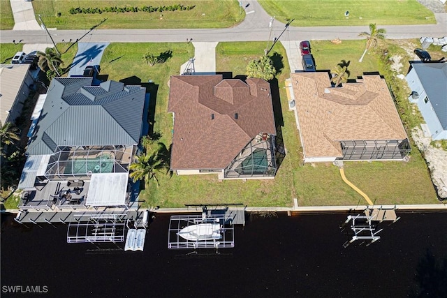 bird's eye view of a large body of water