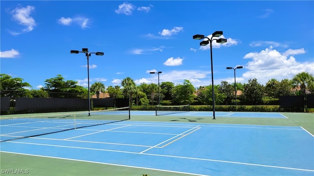 view of sport court