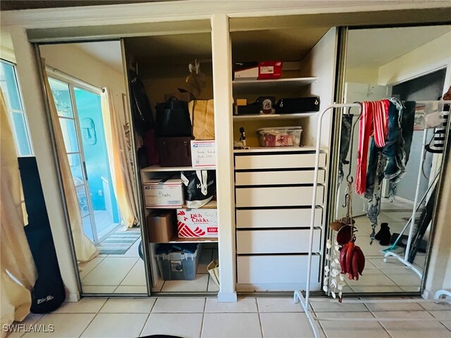 view of closet