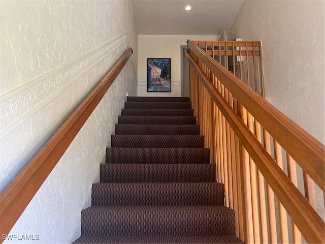 view of stairs