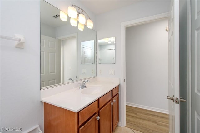 bathroom featuring vanity