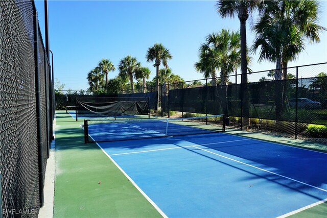 view of tennis court