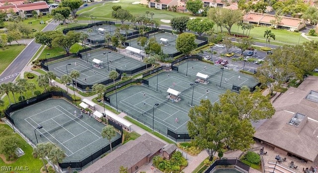 drone / aerial view featuring a residential view