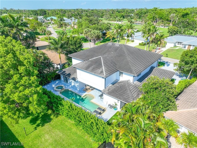 birds eye view of property