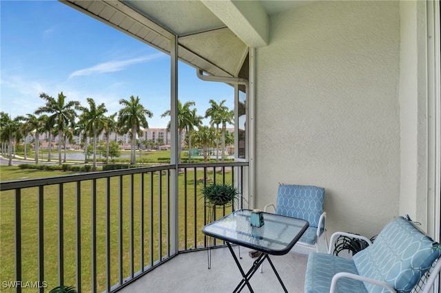 view of balcony