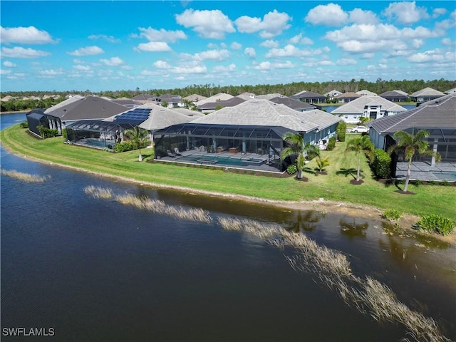 14248 Laguna Springs Ln, Naples, FL 34114 - aerial view of residential area featuring a large body of water