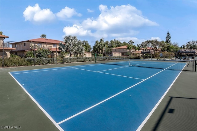 view of sport court with basketball court