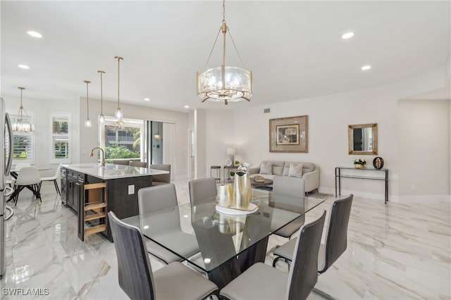 view of dining room