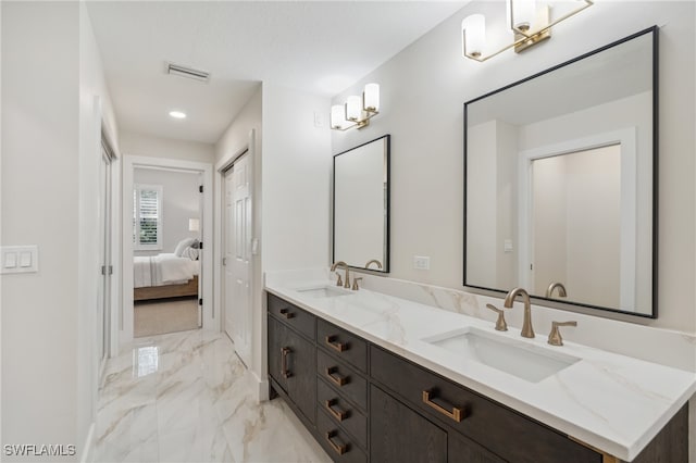 bathroom with vanity