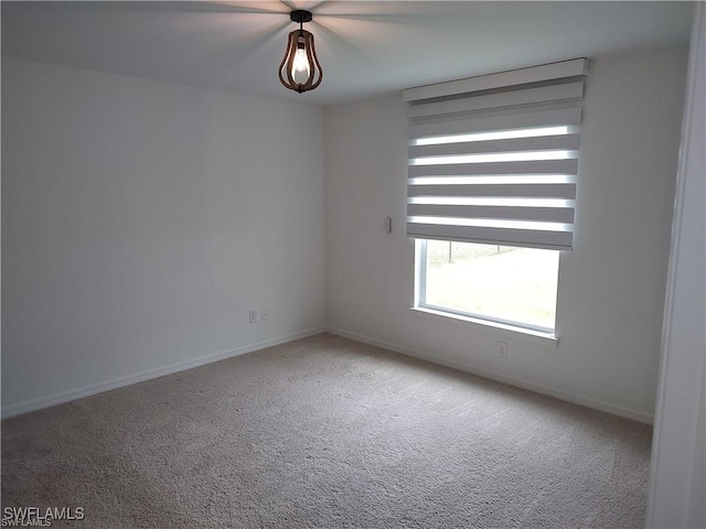 unfurnished room featuring carpet flooring