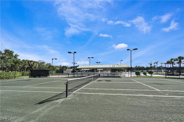 view of sport court