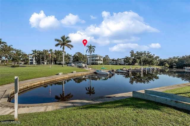 view of water feature