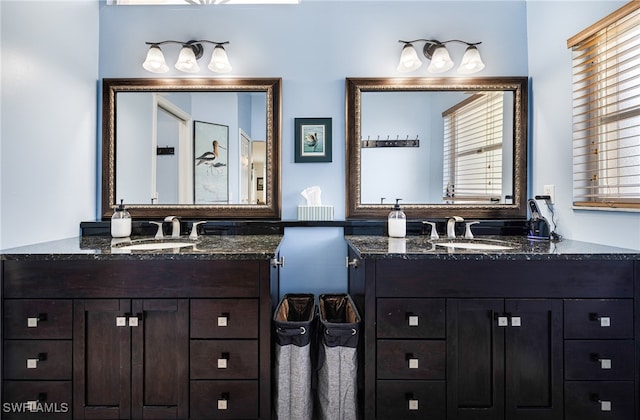 bathroom featuring vanity and plenty of natural light