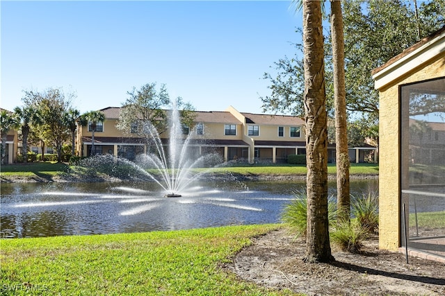 view of water feature