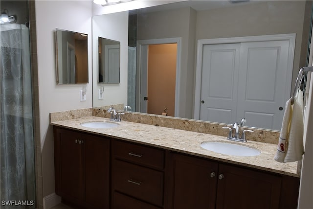 bathroom featuring vanity