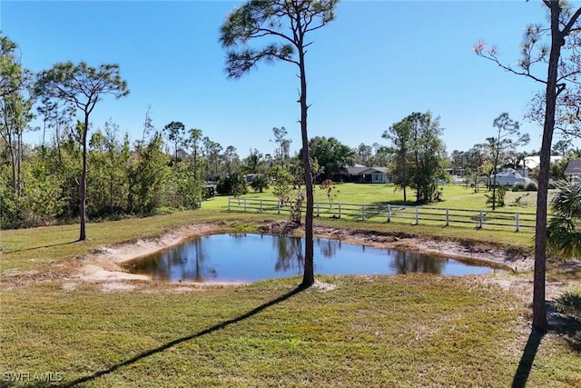 view of water feature