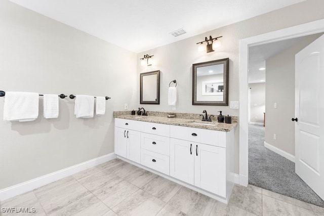 bathroom with vanity