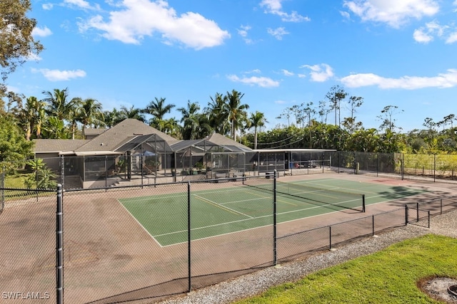 view of sport court