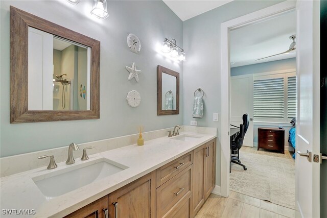 bathroom featuring vanity