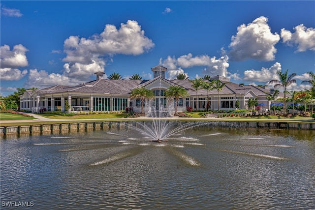 view of water feature