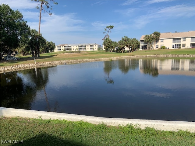 view of water feature